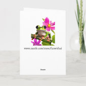 Carte Cute Frog Pun Toad Theme Anniversaire (Dos)