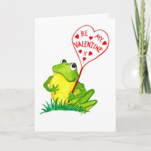 Carte Cute Froggy Valentine