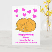 Carte Cute From the Sleeping (Fleur jaune)