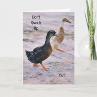Cute Fun Pun Walking Se Souvient Birthday Duck Car