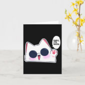 Carte Cute Funny Chat Funny Anime meme Nah Je gagnerais  (Fleur jaune)