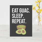 Carte Cute Funny Guacamole Cards Avocado Fruit Humor (Fleur jaune)