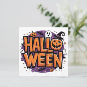 Carte Cute funny halloween (Debout devant)