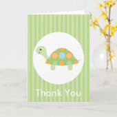 Carte Cute Funny Turtle (Fleur jaune)