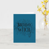 Carte Cute Funny Witch Witchy Birthday Witches Happy Wom (Fleur jaune)