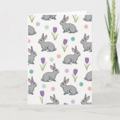 Carte Cute Furry Friends Pattern Card (Devant)