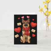 Carte Cute German Shepherd Valentine’s Day Dog Mom - Ger (Fleur jaune)
