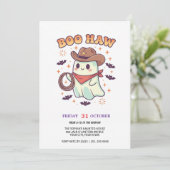 Carte Cute Ghost Cowboy Party (Debout devant)