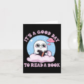 Carte Cute Ghost Lecture Librairie Halloween Teache (Devant)