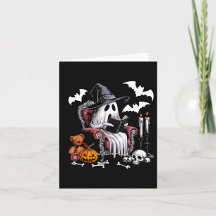 Carte Cute Ghost Livres Halloween Teacher Ghost Lecture