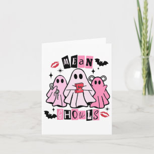 Carte Cute Ghost Mean Ghouls Drôle Costume Halloween Spo