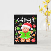Carte Cute Gigi Gingerbread Family Matching Christmas Co (Fleur jaune)