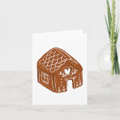 Carte Cute Gingerbread Maison de vacances Cookie