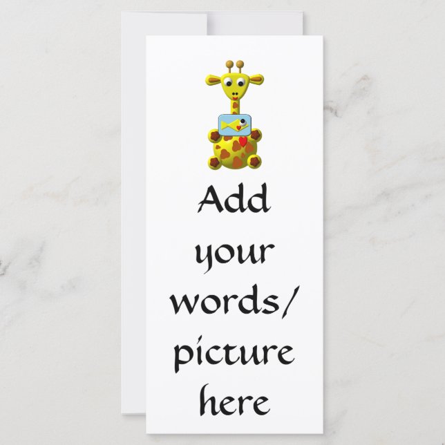 Carte Cute Giraffe (Devant)