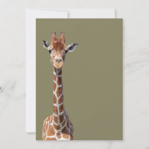 Carte Cute giraffe face
