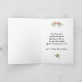 Carte Cute Giraffe Merci (Intérieur)
