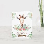 Carte Cute Giraffe Merci (Devant)
