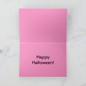 Carte Cute Girlie Spider sur Web Halloween (Intérieur)