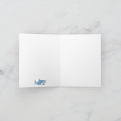 Carte Cute Great White Sharks Motif Océan (Intérieur)