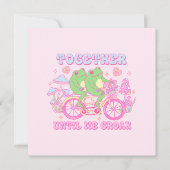 Carte Cute Grenouille Couple - Ensemble Jusqu'À Ce Que N (Devant)