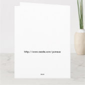 Carte Cute grenouille et papillon.Joyeux anniversaire (Dos)