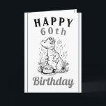 Carte Cute Grey and White Trex Husband 60e anniversaire<br><div class="desc">Cute Grey and White Trex Husband 60th Birthday, un design amusant et cool fait pour quiconque cherche une carte d'anniversaire unique pour son mari lors de son anniversaire. Le design est simple et attrayant, il dispose d'un Trex amusant avec un gâteau d'anniversaire, plus des informations textuelles modifiables. Si vous rencontrez...</div>
