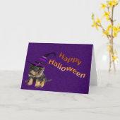 Carte Cute Halloween (Fleur jaune)