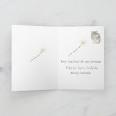 Carte Cute hamster gris et blanc (Intérieur)