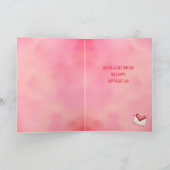Carte Cute Happy Heart Day Valentine's Day Card (Intérieur)