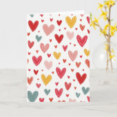 Carte Cute Hearts Love Greeting Card (Fleur jaune)