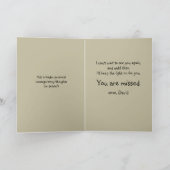 Carte Cute Hedgehog Night Forest Light Je Vous Manque (Intérieur)