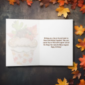 Carte Cute Holiday Cupcakes Bon thanksgiving anniversair