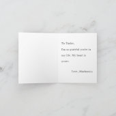 Carte Cute Honey Bee Easy Custom Message Valentines day (Intérieur)