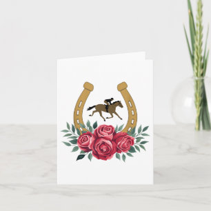 Carte Cute Horse Racing Rose Ky 151st Derby Horse Party