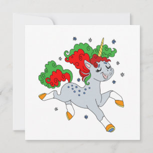 Carte Cute jolly unicorn