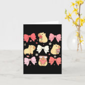 Carte Cute Kawaii Animals And Nk Coquette Bows Aesthetic (Fleur jaune)