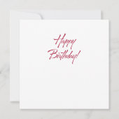 Carte Cute Kawaii Cupcake Rose Joyeux anniversaire (Dos)