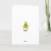 Carte Cute Kawaii Gâteau d'anniversaire (Dos)