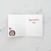Carte Cute Kawaii Hérisson Pun Saint-Valentin (Intérieur)