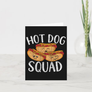 Carte Cute Kawaii Hot Dog Squad Bbq Family Matching Men
