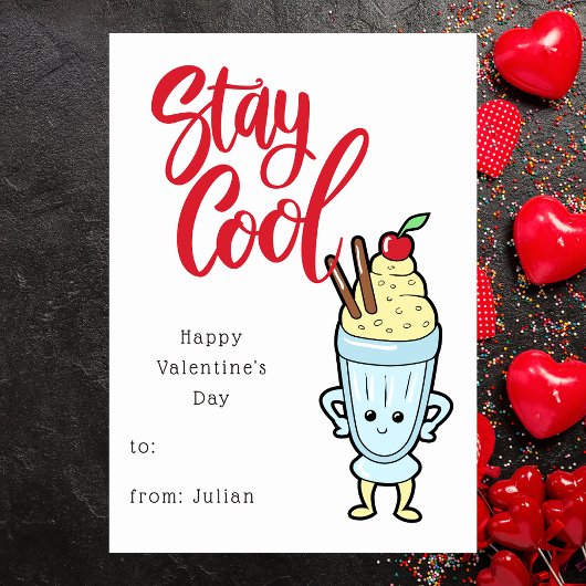 Carte Cute Kids School Classroom Friend Valentine Card