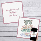 Carte Cute Kitten Assis Dans Un Pot De Fleurs Nouveau Ac