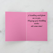 Carte Cute Kitten rose (Intérieur)