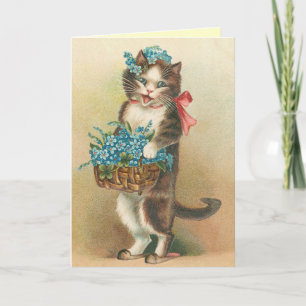 Carte Cute Kitten Vintage