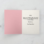 Carte Cute Kitties Custom Birthday Card (Intérieur)