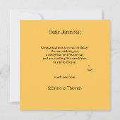 Carte Cute Kitty avec des ballons Joyeux anniversaire (Dos)