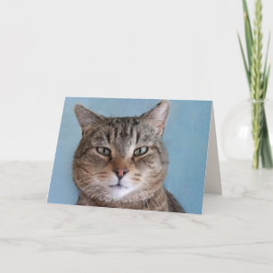 Carte Cute Kitty "From the Cat" Anniversaire