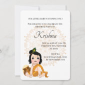 Carte Cute Krishna pour anniversaire - Baby Krishn (Devant)