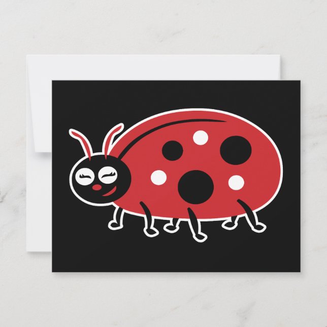 Carte Cute Ladybug (Devant)