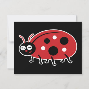 Carte Cute Ladybug